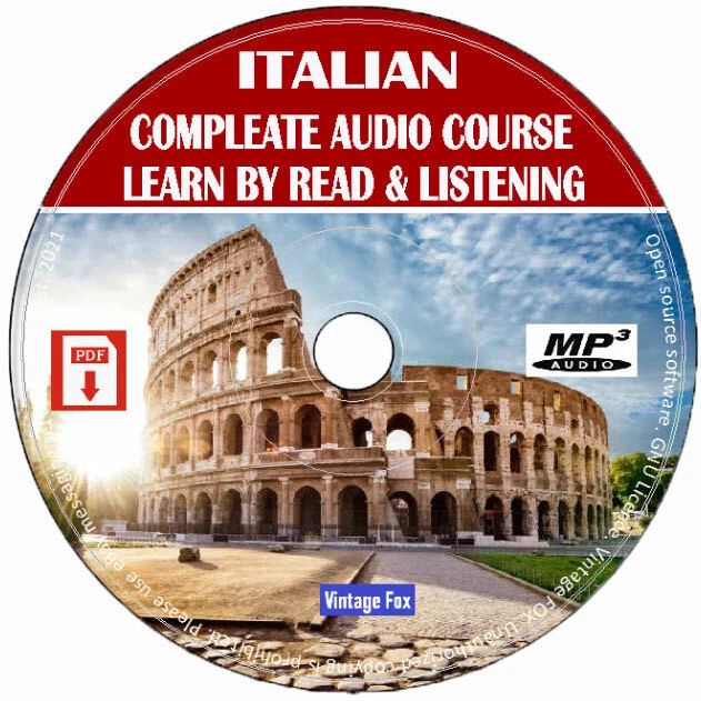 Italian Language Course Learn By Read & Listening Beginners To Advance MP3 CD - Image 1 of 2