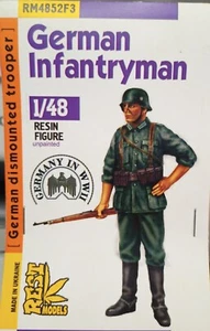 MODELLISMO- WWII German Infantryman (dismounted trooper) - REST 1/48 scale - Imagen 1 de 2