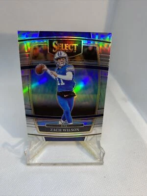 Zach Wilson 2022 Select Draft Picks Concourse Base SILVER Prizm #41  - Image 1 of 2