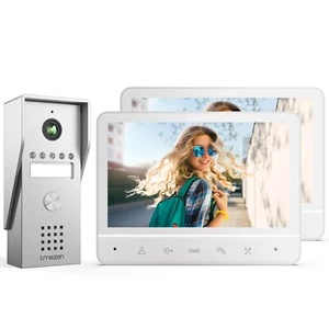 TMEZON Video Türsprechanlage Türklingel mit 2x 7" Monitor Kamera NACHTSICHT - Bild 1 von 10