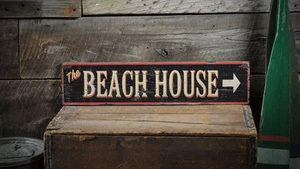 Custom Family Lake State Sign - Rustic Hand Made Distressed Wood - Picture 1 of 1