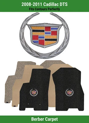 Alfombrillas delanteras Lloyd Berber para Cadillac DTS '08-11 con escudo plateado Cadillac 1 Foto 1 de 4