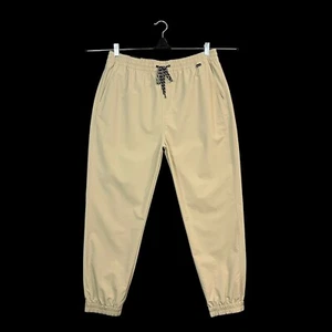 Hurley Mens Dri Fit Jogger Pants Size XL (Waist 35in) Khaki Adjustable Waist - Picture 1 of 14