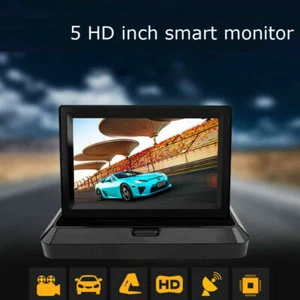 5'' Foldable TFT LCD Screen Car Rear View Reverse Monitor for Backup Camera DVD - Picture 1 of 12