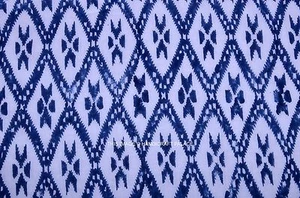 2.5 Yrd Indian Natural Hand Block Printed Dress Making Swing Craft Cotton Fabric - Picture 1 of 2