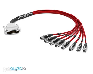 Premium DB25 DSUB Snake Mogami 2932 | Neutrik Rean Mini XLR-Female | Red 4 ft. - Picture 1 of 1