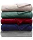 RALPH LAUREN Micromink Plush Blanket, Twin ,BOTANICAL GARDEN