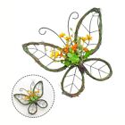 Stylish Butterfly Garland For Spring Door Decoration Simulated Flowers