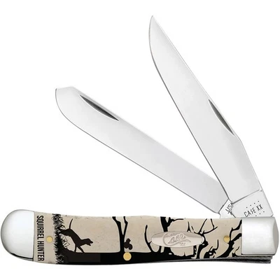 CASE XX KNIVES SQUIRREL HUNTER NATURAL SMOOTH BONE TRAPPER 6254 SS (9144589) POC