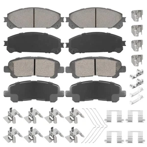 Set pastiglie freno anteriori e posteriori in ceramica per Toyota Highlander 2008-2013 8 pezzi - Foto 1 di 7