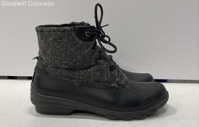 Botas de lluvia Sperry negras grises pato para mujer talla 7,5 Foto 1 de 4