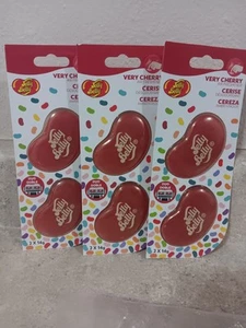 Jelly Belly Car Air Fresheners Very Cherry Duo Double Scent (3 Set) - Picture 1 of 2