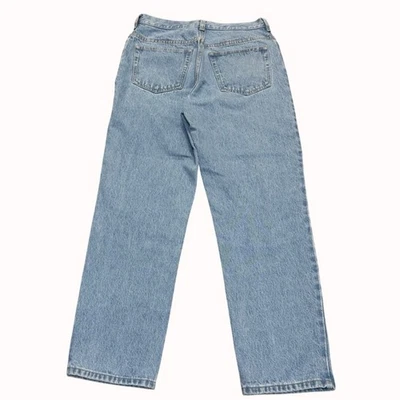 Pantalones de mezclilla Lands End vintage para mujer talla 10 tiro alto pierna recta lavado claro Foto 1 de 4