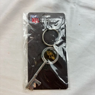 NEW Aminco Sports Keychain Key Ring Baltimore Ravens NFL Football Logo Licensed - Image 1 of 3