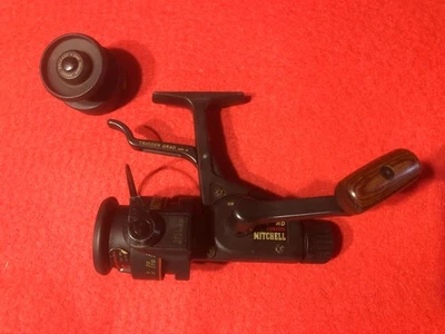 ANCIEN MOULINET MITCHELL FULL CONTROL 5540 RD MANIVELLE BOIS + BOBINE / BON ETAT - Immagine 1 di 4