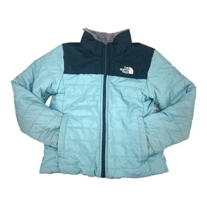The North Face Girls Reversible Mossbud Jacket Small - Picture 1 of 8