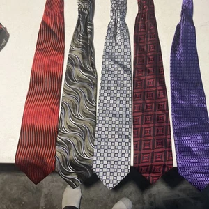 Bachrach Ties Lot Of 5 3” - Picture 1 of 5