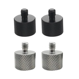 4Pcs Mic Stand Adapter Microphone Screw 5/8'' to 1/4'' Male to Female Mic Screw - Picture 1 of 6