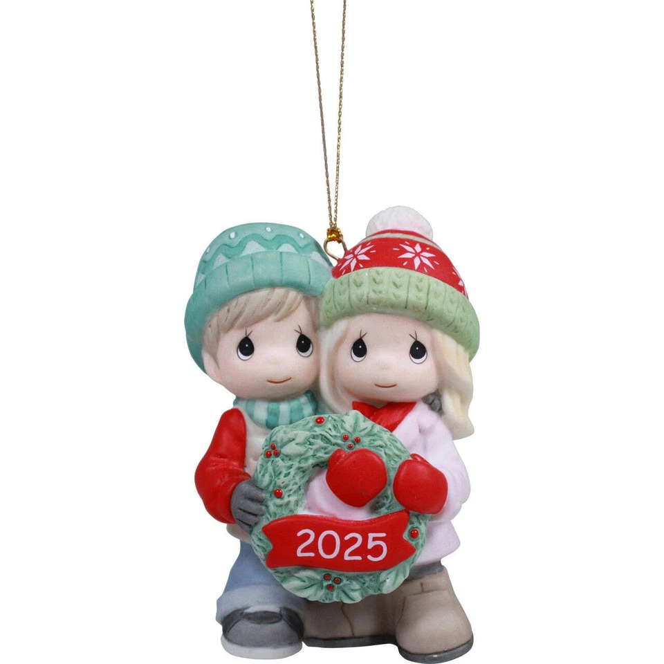 Precious Moments 2025 Dated Couple Ornament - Our First Chrimas Together 251004