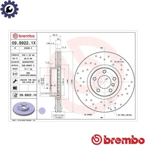 2x BRAKE DISC 09.9922.1X FOR BMW X6/E71/E72/F16/F86 X5/E70/F15/F85 N57D30 3.0L - Picture 1 of 7