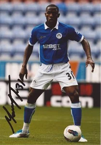 WIGAN: MAYNOR FIGUEROA SIGNED 6x4 ACTION PHOTO+COA - Picture 1 of 1