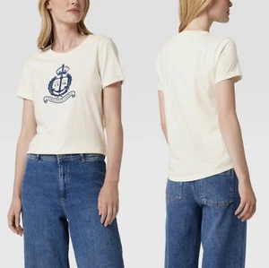 Lauren Ralph Lauren Hailly Top Blouse Shirt T-shirt in Offwhite New S - Picture 1 of 20