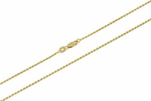 Solid 10k Yellow Gold 1mm-10mm Diamond Cut Rope Chain Pendant Necklace 16"-30"