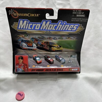 NASCAR Micro Machines Gordon Irwin Jarrett Winners Circle Green Flag Series, NIP - Image 1 of 4