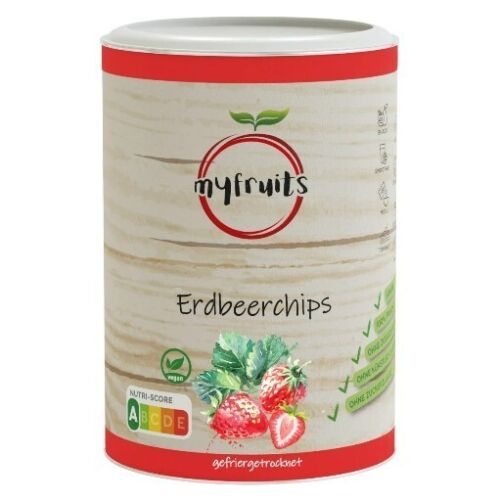 Erdbeerchips, gefriergetrocknet