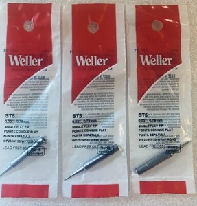 3X Original Weller ST5 1/32 SINGLE FLAT tip for WP25, WP30, WP35, WLC100 - Picture 1 of 2