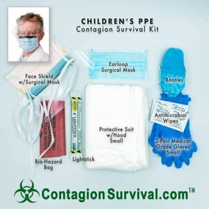 Persönliches Schutzset für Kinder mit Anzug, Maske und Handschuhen - Bild 1 von 3