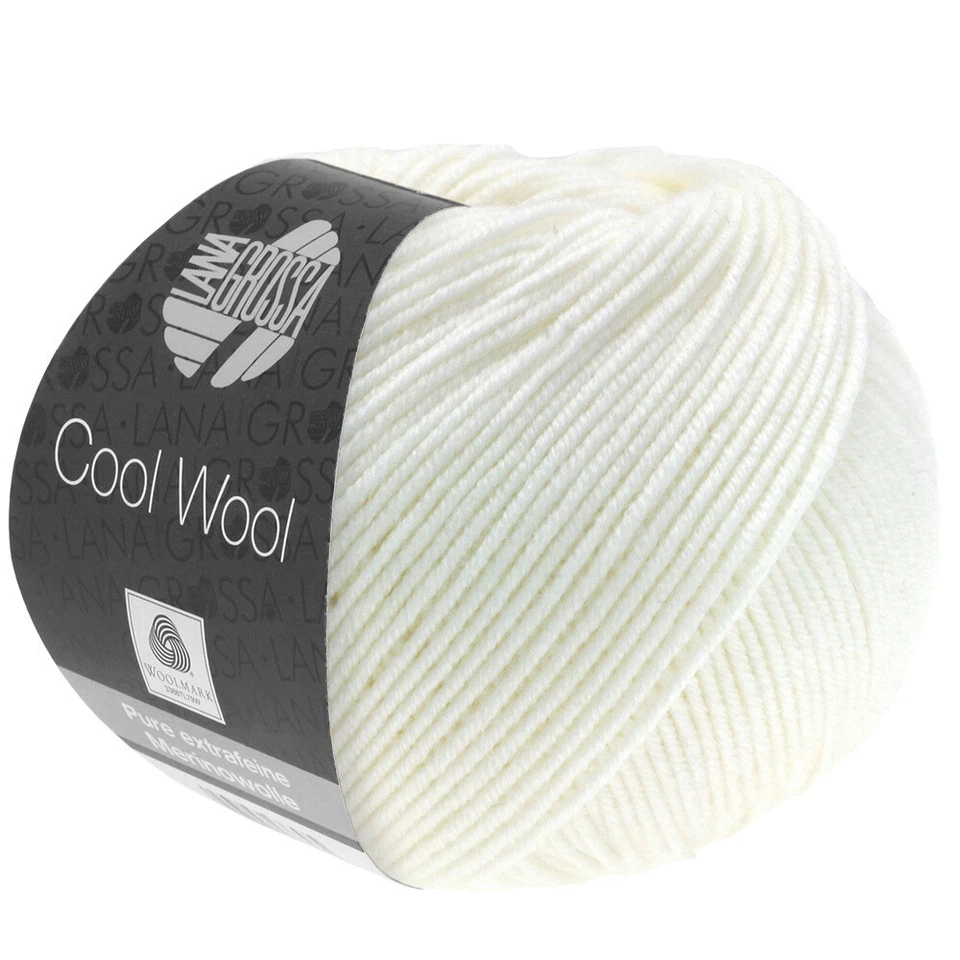 wolle Lana Grossa Cool Wool Merino 431 weiß 50g