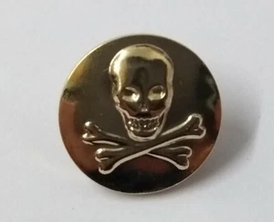 Skull & Crossbones Flat Rig Back Blazer Buttons London Button & Badge Company - Picture 1 of 2