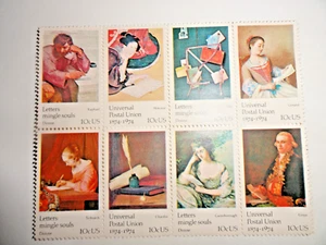 10 CENT 1874-1974 UNIVERSAL POSTAL UNION STAMPS 8 PACK - Picture 1 of 2