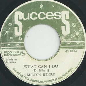 " WAS KANN ICH TUN." milton henry. Erfolg 7 Zoll 1974. - Bild 1 von 2