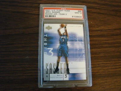 2001 UD Flight Team Rookie Air # 96 Jeryl Sasser Graded Card PSA 9 Mint - Image 1 of 2