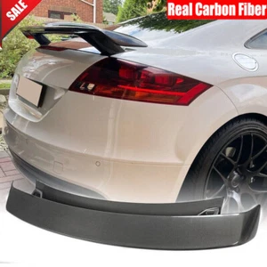 Fit for Audi Mk2 TT 8J TTS 2008-2014 Real Carbon Fiber Rear Trunk Spoiler Wing - Picture 1 of 12