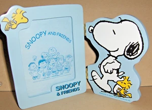 neu: Bilderrahmen Fotorahmen, Snoopy, Peanuts, zum Hinstellen, Holz, klappbar (1 - Bild 1 von 6