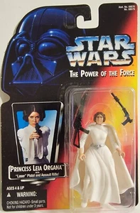 1995 Star Wars El Poder de la Fuerza Princesa Leia Organa Como Nuevo En Tarjeta - Imagen 1 de 2