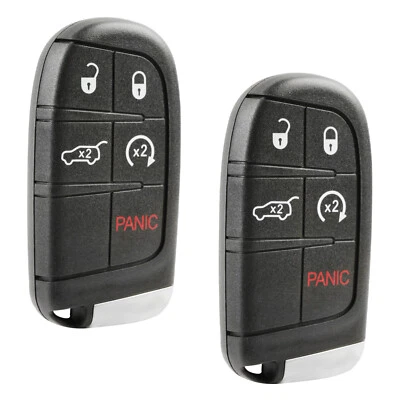 2 Remote 5-Button Key Fob for 2014 2015 2016 2017 2018 Chrysler 300 M3N-40821302 - Image 1 of 2
