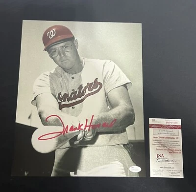 Frank Howard Signed 11x14 Photo Washington Senators JSA Pose 1 - Image 1 of 3