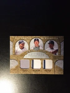2009 Upper Deck Ballpark Collection Six Player Swatch /200 Jeter Jackson Ortiz $ - Picture 1 of 3
