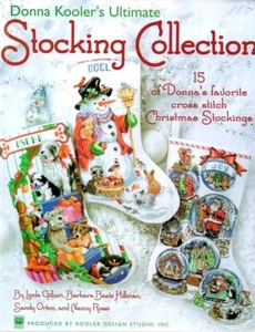 Libro de patrones de punto de cruz de colección navideña ultimate stocking ~ 15 diseños - Imagen 1 de 16