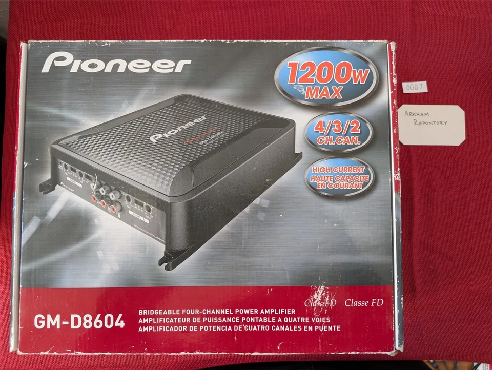 Amplificador coche 4 canales GM-D8604 Pioneer Foto 1 de 4