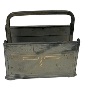 Benedikt Adam-Verd Briefhalter Antik Schreibtisch Zubehör Seltener Fund! Schwere Bronze - Bild 1 von 9