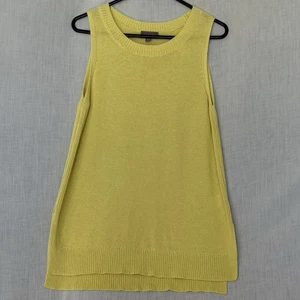 Top tejido Sussan lino algodón sin mangas - amarillo limón - talla XS - Imagen 1 de 5