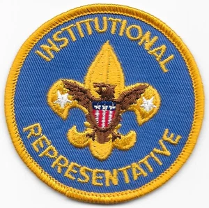 Institutional Representative 1973-1976 Clear Waffle PB Position Patch Boy Scouts - Bild 1 von 2