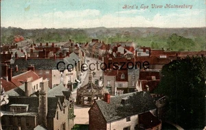 Malmesbury Birds Eye View Wiltshire Printed Postcard unposted - Picture 1 of 2