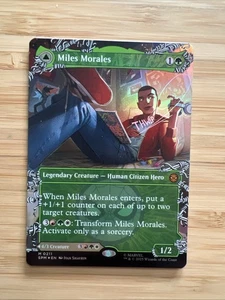 Foil Miles Morales (borderless) (211) M/NM Magic MTG Marvel's Spider-man - Foto 1 di 1