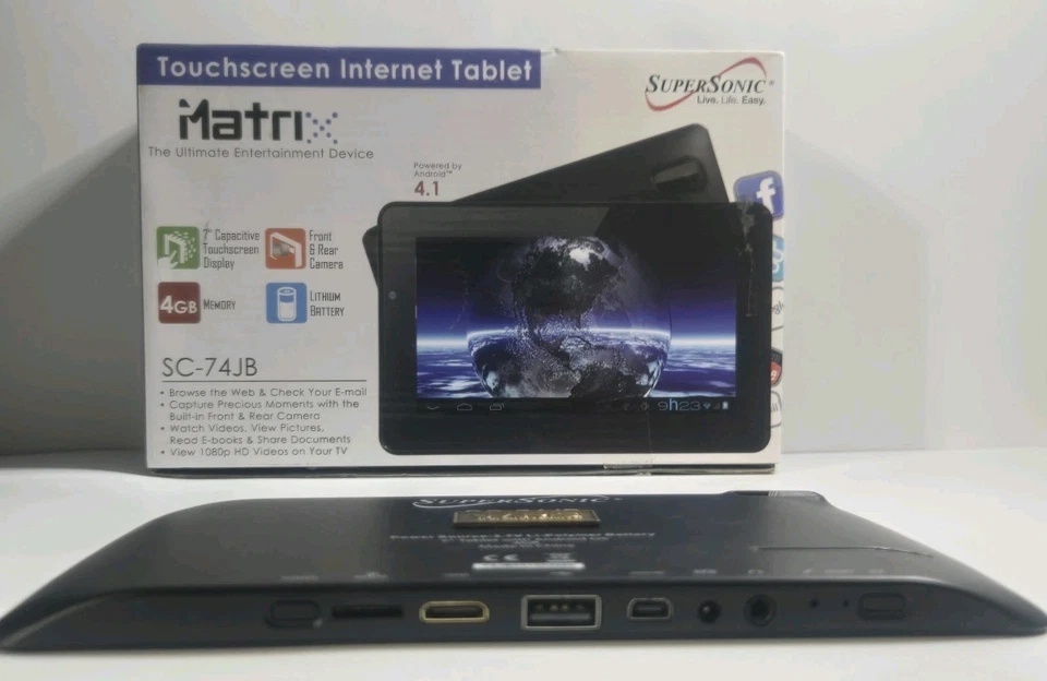 SC-74JB Supersonic Tablet +-CLEAN - FRONT & REAR CAMERA - Image 1 of 4